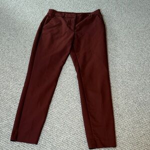 Express Women’s Deep Red Dress Pants. Skinny Columnist